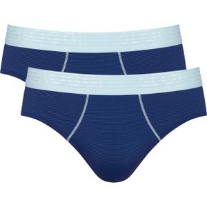 Sloggi Men EVER Cool Brief, heren slip met smalle zijkanten (2-pack), blauw - Maat: S