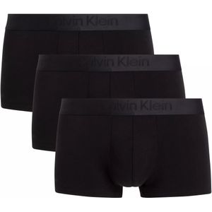 Calvin Klein Low Rise Trunks (3-pack), lage heren boxers kort, zwart -  Maat: XS