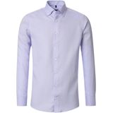 VENTI - Effen Overhemd - Paars - 100% Katoen - Button Down Kraag