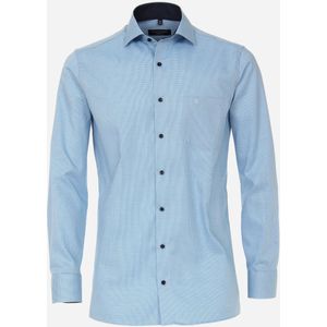 CASA MODA comfort fit overhemd, structuur, turquoise 49