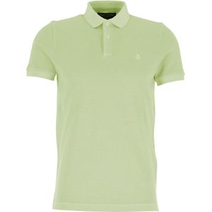 Marc O'Polo shaped fit polo, heren poloshirt korte mouw, lichtgroen -  Maat: 3XL