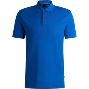 BOSS Pallas regular fit polo - pique - kobalt blauw