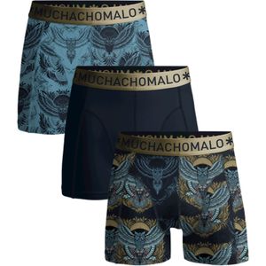 Muchachomalo boxershorts, heren boxers normale lengte (3-pack), Print/solid -  Maat: XL