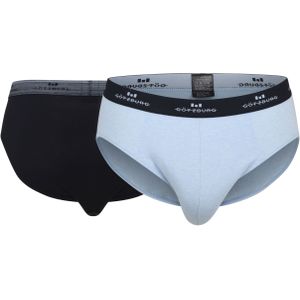 Gotzburg heren sport slip (1-pack), lichtblauw gestreept