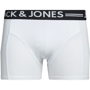 JACK & JONES Jacsense trunks (1-pack), heren boxer normale lengte, wit -  Maat: XXS