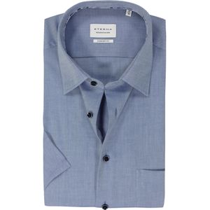 ETERNA comfort fit overhemd korte mouw, Oxford, middenblauw