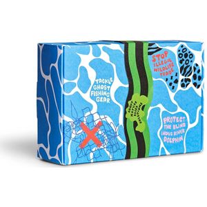Happy Socks WWF Gift Set (4-pack), unisex sokken in cadeauverpakking - Unisex - Maat: 36-40