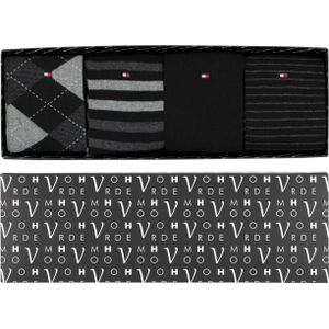 Cadeaubox Tommy Black Box; 8 paar Tommy Hilfiger sokken zwart