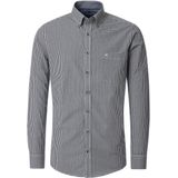 CASA MODA Sport casual fit overhemd, mouwlengte 72 cm, dobby, blauw met wit en groen geruit