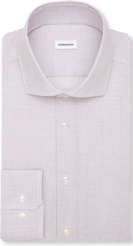 Seidensticker x-slim fit overhemd, popeline, blauw geruit