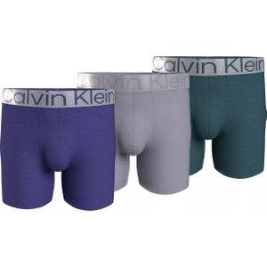 Calvin Klein Boxer Briefs (3-pack), heren boxers extra lang, multicolor -  Maat: M