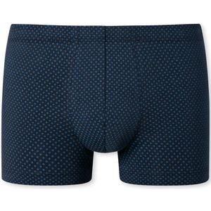 SCHIESSER Cotton Casuals boxer (1-pack), heren short met donkerblauw patroon -  Maat: XL