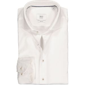 ETERNA 1863 slim fit casual Soft tailoring overhemd, twill heren overhemd, wit 43