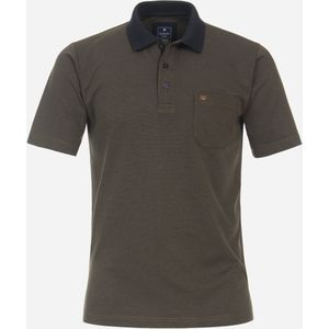 Redmond regular fit heren polo, pique, groen