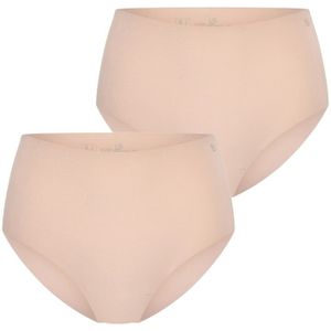 RJ Bodywear RJ dames Invisible Tunis dames maxi slip (2-pack), lichtbruin