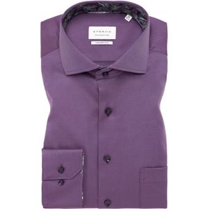 ETERNA comfort fit overhemd, twill, paars (contrast)