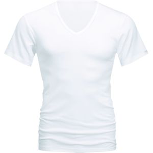 Mey Noblesse T-shirt (1-pack), heren T-shirt V-hals fijnrib, wit - Maat: 4XL