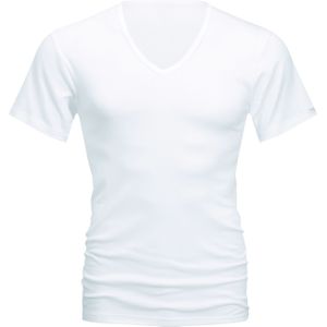 Mey Noblesse T-shirt (1-pack), heren T-shirt V-hals fijnrib, wit -  Maat: M