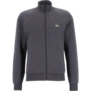 Lacoste heren sweatvest, met rits, antraciet grijs
