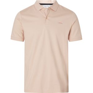 Calvin Klein Smooth Cotton Slim Polo, licht koraal -  Maat: XXL