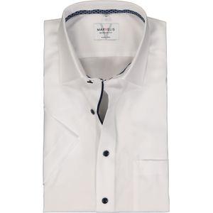 MARVELIS modern fit overhemd, korte mouw, structuur, wit 42