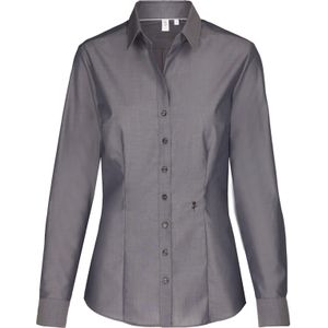 Seidensticker dames blouse slim fit, grijs -  Maat: 36