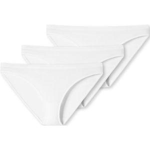 SCHIESSER 95/5 slip (3-pack), dames mini biologisch katoen wit