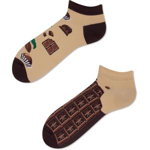 Many Mornings unisex enkelsokken, Chocolate Time Low