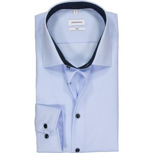 Seidensticker slim fit overhemd, lichtblauw (gestipt contrast) 45