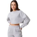Björn Borg - Studio Oversized Cropped Crew - Damessweater - Zacht Katoen
