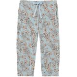 SCHIESSER Mix+Relax nachtkleding dames, dames loungebroek 3/4 lengte modal paisley bluebird