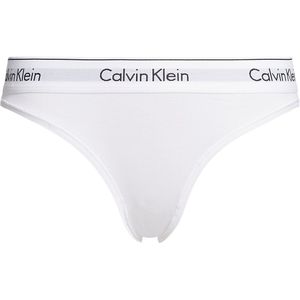 Calvin Klein dames Modern Cotton slip, wit -  Maat: L