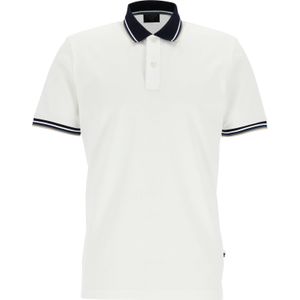 OLYMP Polo Casual, modern fit polo, wit -  Maat: S