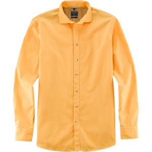 OLYMP Casual modern fit overhemd, popeline, geel 47/48