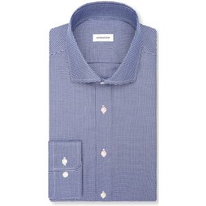 Seidensticker - Businessoverhemd - Zwart - Slim 1/1 Kent Kraag Structuur