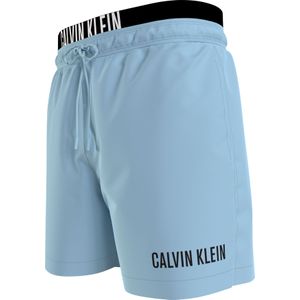 Calvin Klein Medium Drawstring double waistband swimshort, heren zwembroek, lichtblauw -  Maat: XXL