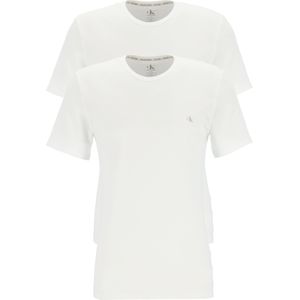 Calvin Klein CK ONE cotton crew neck T-shirts (2-pack), heren T-shirts O-hals, wit -  Maat: S