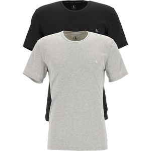 Calvin Klein - CK ONE - T-shirts - Zwart en Grijs Melange - 2-pack - Heren O-hals