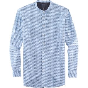 OLYMP Casual modern fit overhemd, popeline, bleu dessin