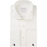 Profuomo - Slim Fit - Heren Overhemd - Offwhite - Dubbele Manchetten
