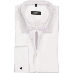 ETERNA comfort fit overhemd, dubbele manchet, niet doorschijnend twill heren overhemd, wit 50