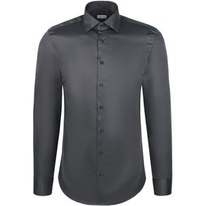 Seidensticker slim fit overhemd, popeline, grijs