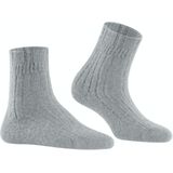 FALKE Bedsock Rib damessokken, zilvergrijs (silver) -  Maat: 39-42