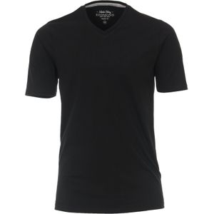 Redmond regular fit T-shirt, korte mouw V-hals, zwart -  Maat: 3XL