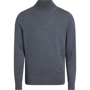 Calvin Klein heren coltrui wol, Merino Mock Neck Sweater, grijs -  Maat: 3XL