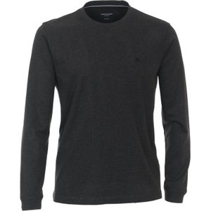 CASA MODA comfort fit T-shirt lange mouw, grijs dessin -  Maat: XL