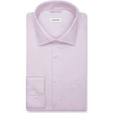 Seidensticker regular fit overhemd, popeline, paars