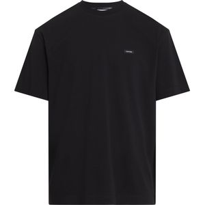 Calvin Klein Cotton Comfort Texture T-shirt, heren T-shirt korte mouw O-hals, zwart -  Maat: XS