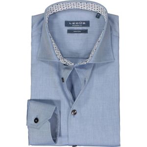 Ledub modern fit overhemd, middenblauw