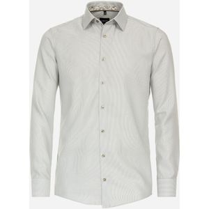 VENTI modern fit overhemd, dobby, groen